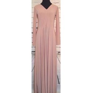 KOH KOH V-neck Long Sleeve Maxi Dress Size 3